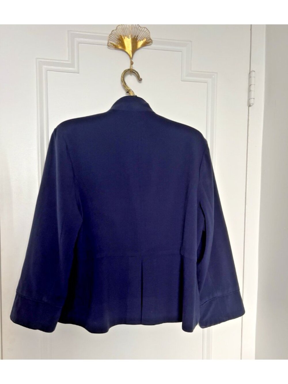 Women’s Sz L Military Style Jacket Royal Coat Arms Lion Gold Buttons Studio JPR - Picture 6 of 16